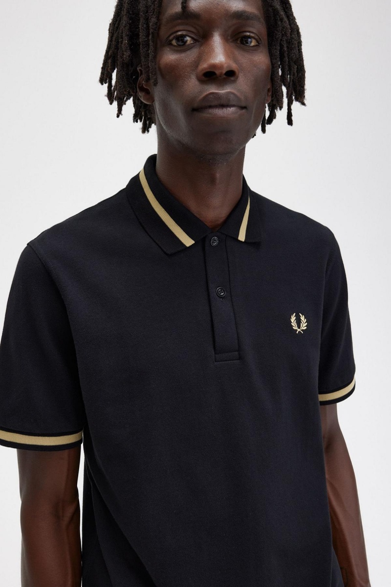 Camisa Polo Fred Perry M2 Hombre Negras | CLICD39321