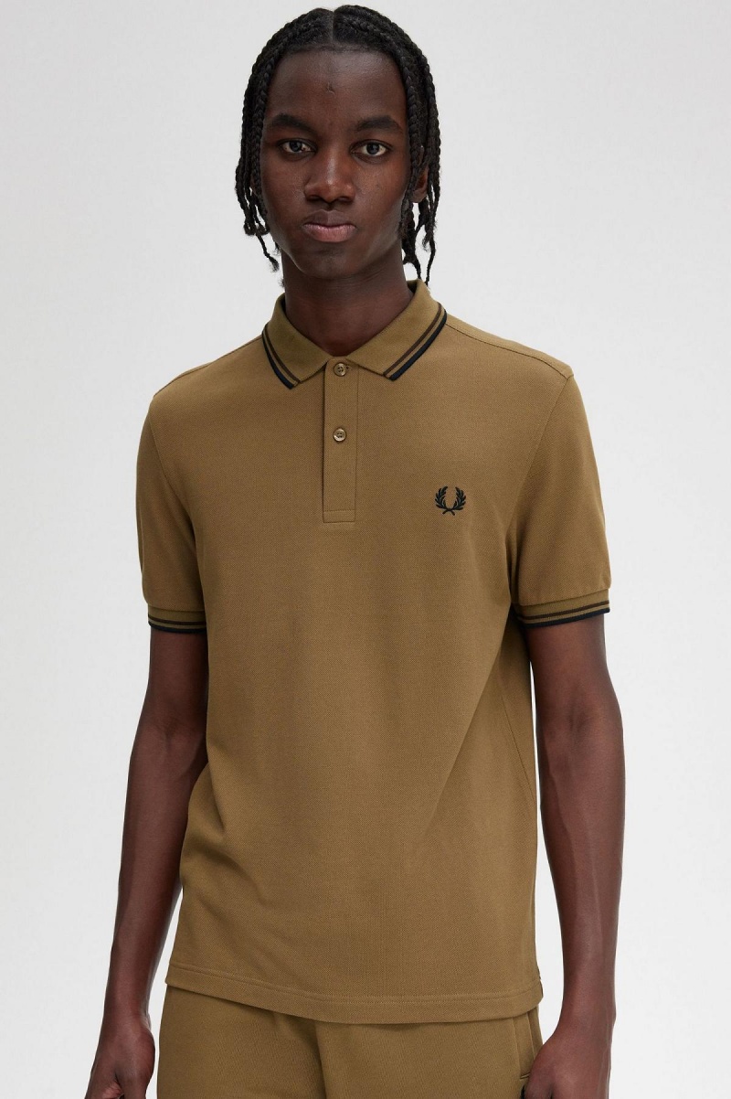 Camisa Polo Fred Perry M3600 Hombre Negras | LCLSX57453