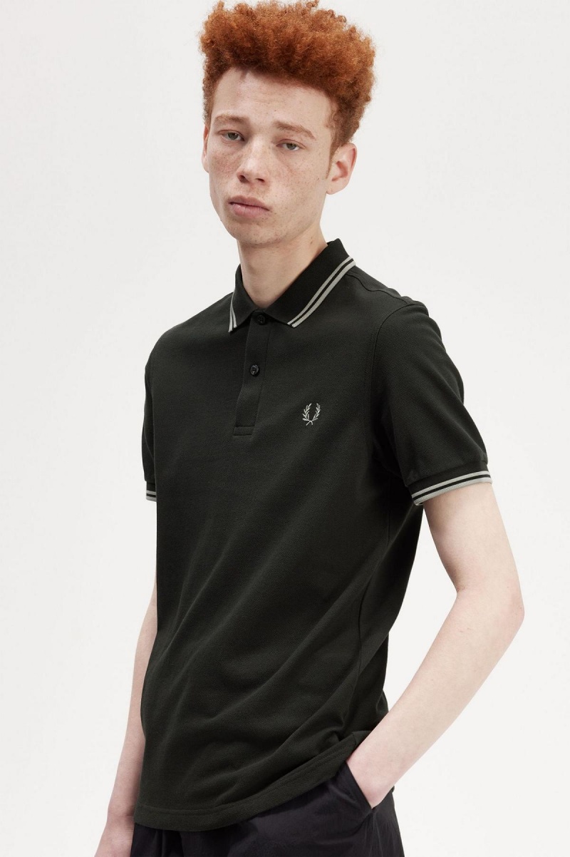 Camisa Polo Fred Perry M3600 Hombre Verde | CLDFL94068