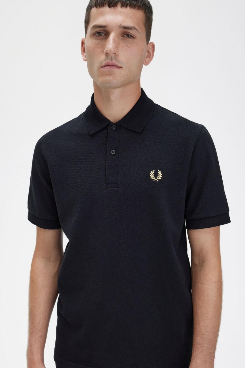 Camisa Polo Fred Perry M3 Hombre Negras | XCLGW85498