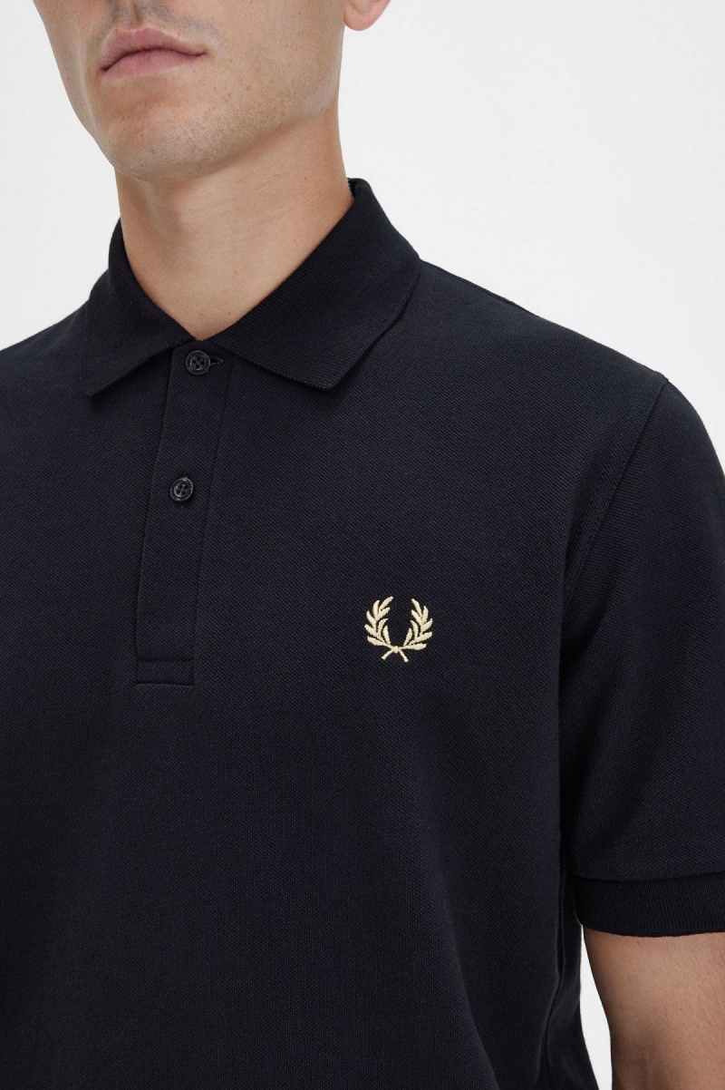 Camisa Polo Fred Perry M3 Hombre Negras | XCLGW85498