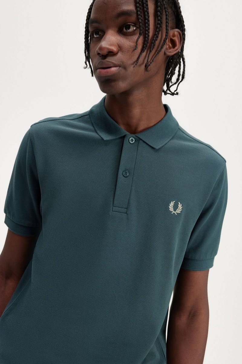 Camisa Polo Fred Perry M6000 Hombre Azules Verde Menta | TCLWZ16979