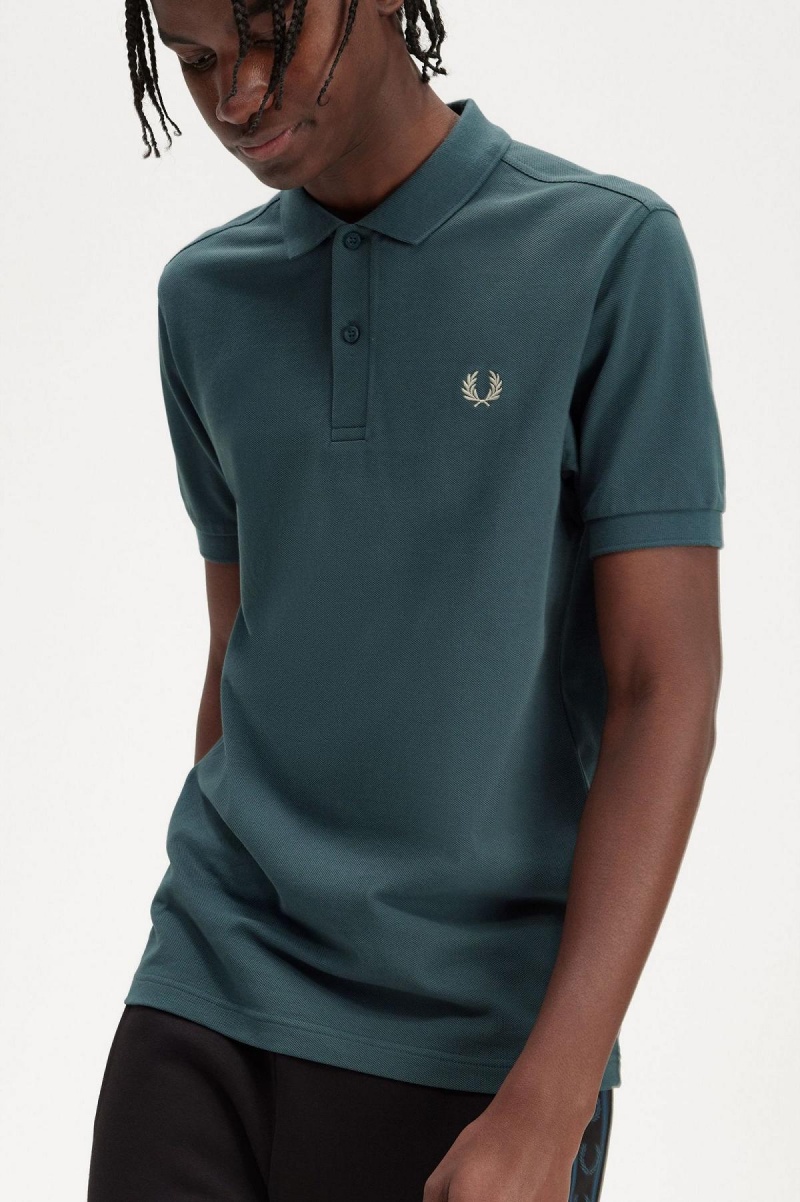 Camisa Polo Fred Perry M6000 Hombre Azules Verde Menta | TCLWZ16979