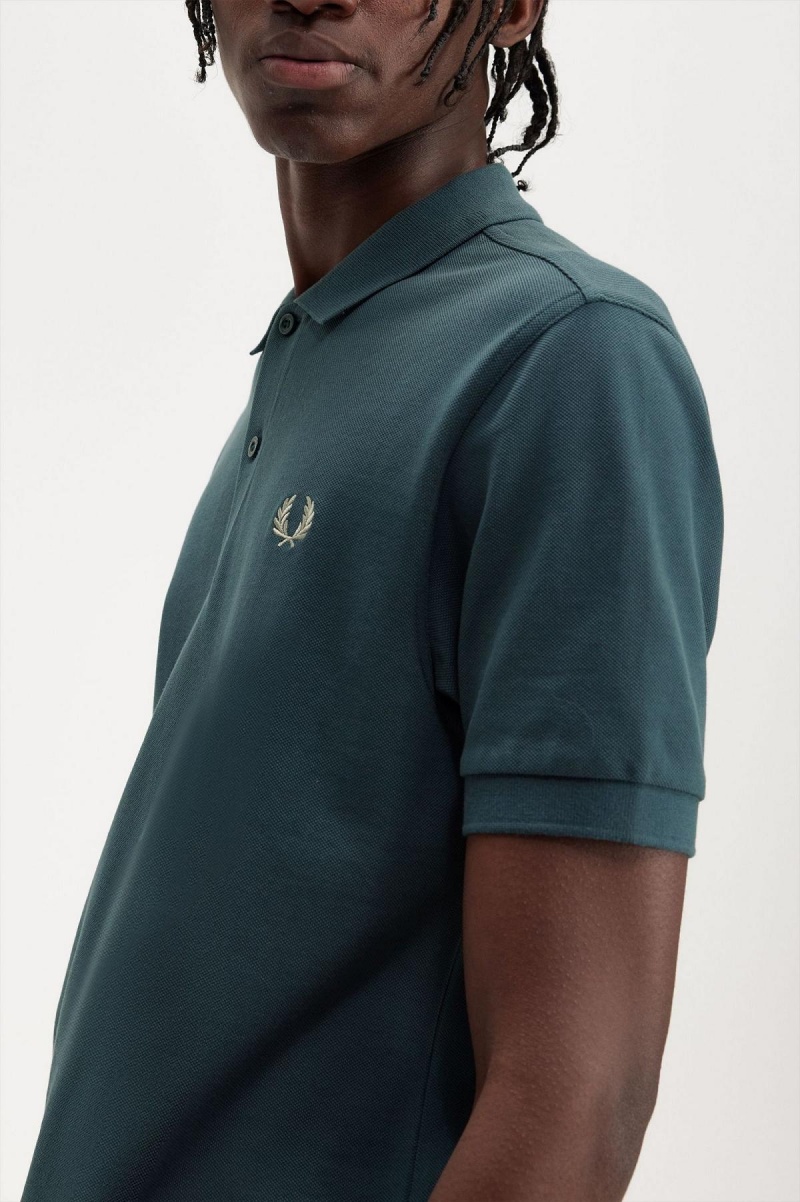 Camisa Polo Fred Perry M6000 Hombre Azules Verde Menta | TCLWZ16979