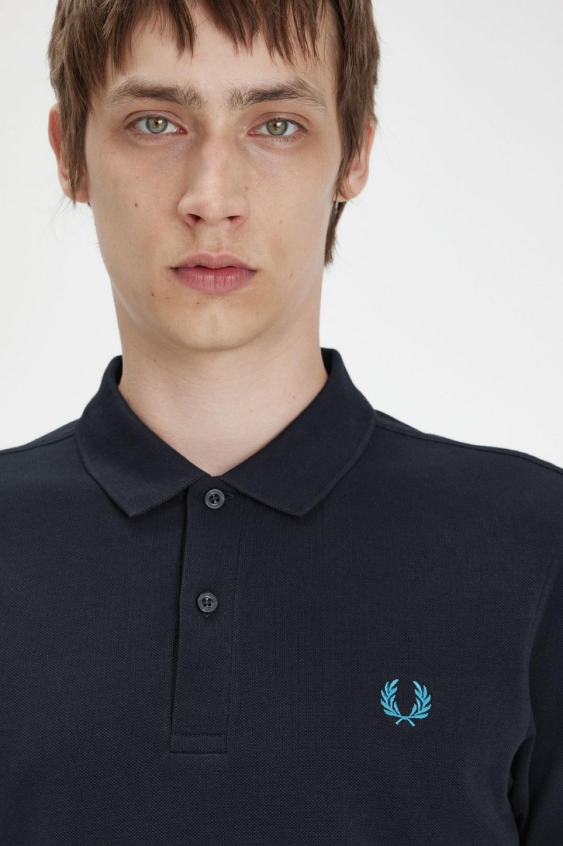 Camisa Polo Fred Perry M6000 Hombre Azul Marino Azules | CLCVG42195