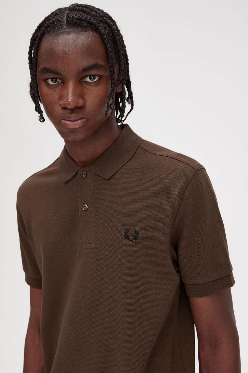 Camisa Polo Fred Perry M6000 Hombre Negras | MCLFT45725