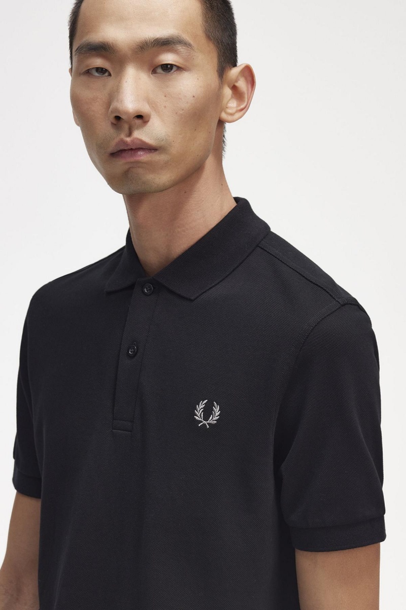 Camisa Polo Fred Perry M6000 Hombre Negras | TCLPQ46201