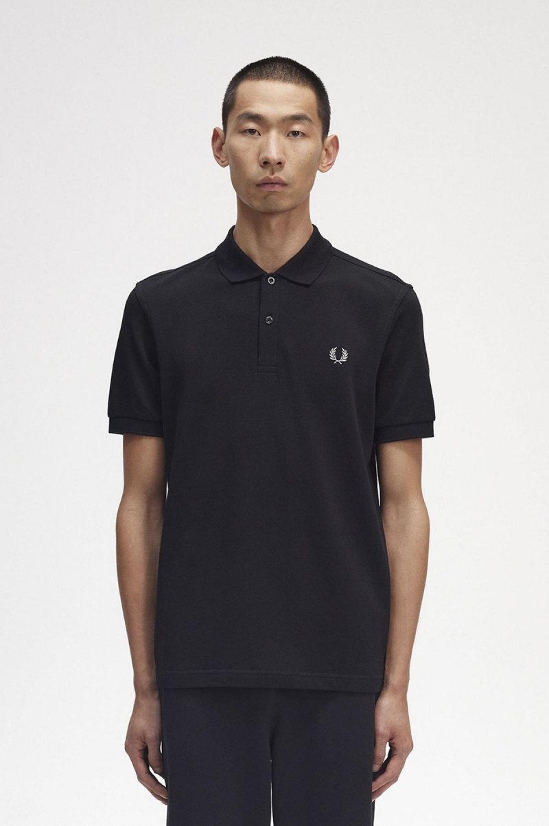 Camisa Polo Fred Perry M6000 Hombre Negras | TCLPQ46201