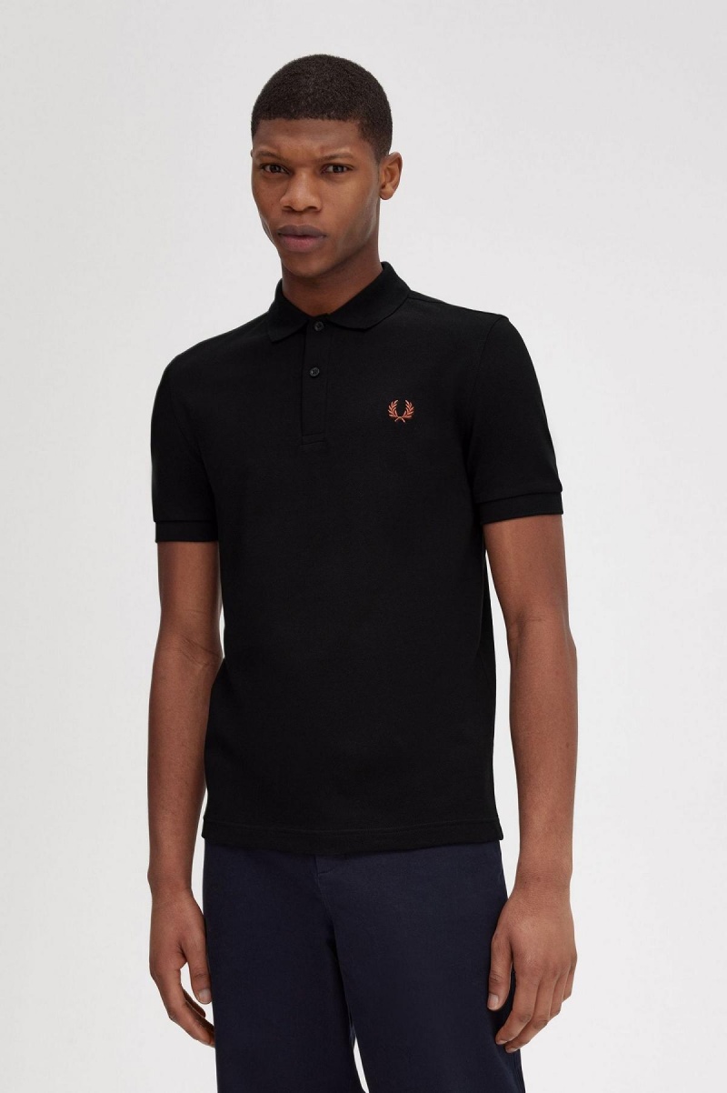 Camisa Polo Fred Perry M6000 Hombre Negras Marrones | DCLVO99686