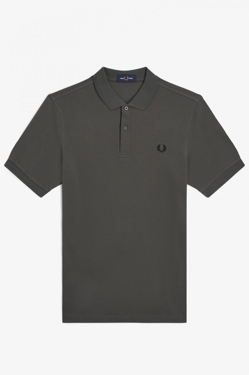 Camisa Polo Fred Perry M6000 Hombre Verde Negras | XCLBH54774