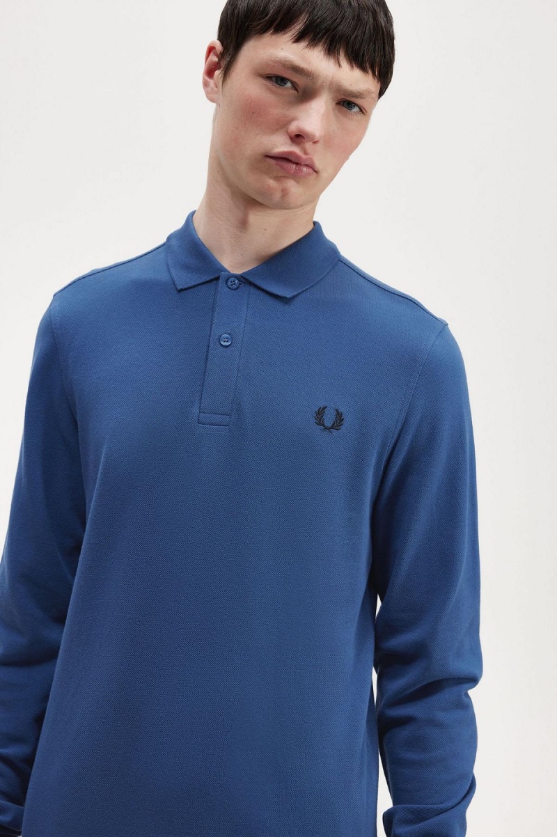 Camisa Polo Fred Perry M6006 Hombre Azules | CLICD46530