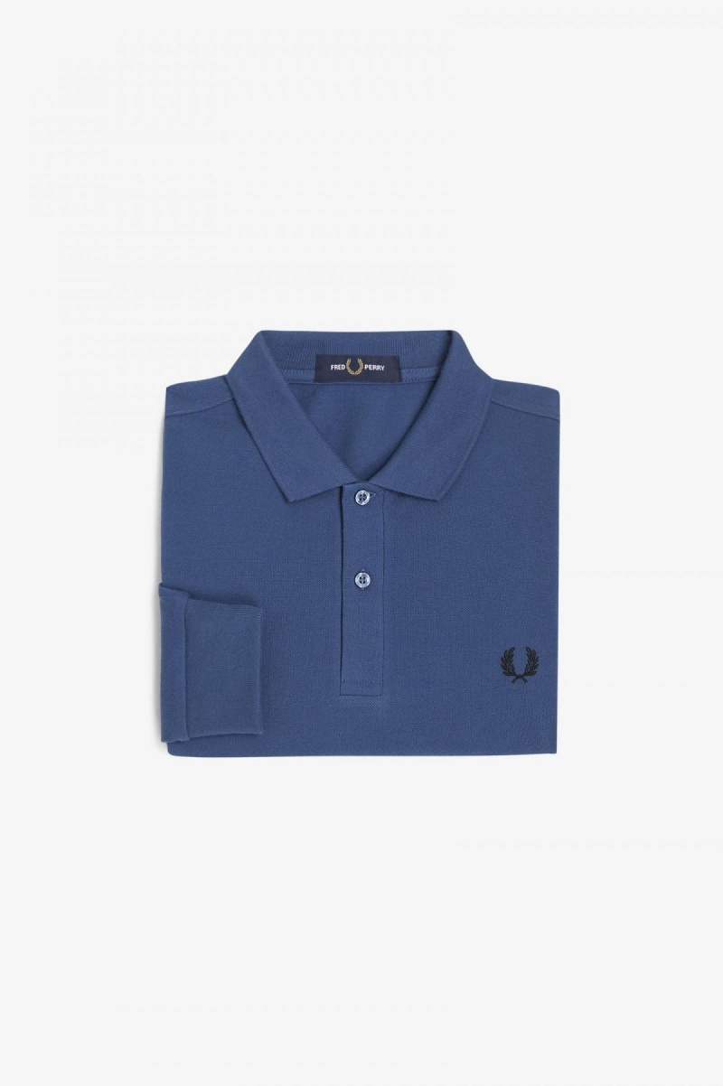 Camisa Polo Fred Perry M6006 Hombre Azules | CLICD46530