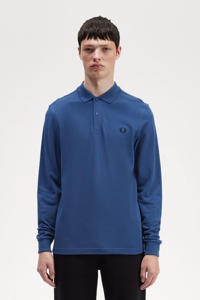 Camisa Polo Fred Perry M6006 Hombre Azules | CLICD46530