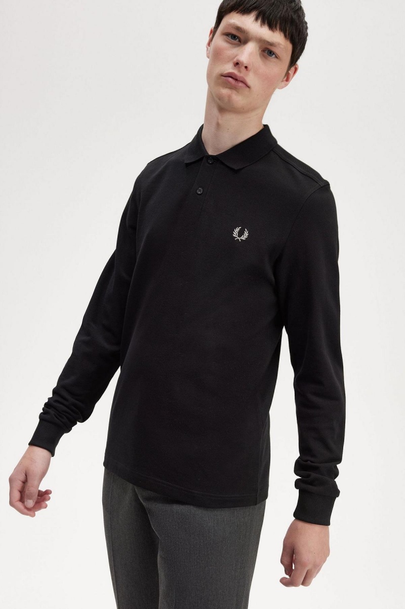 Camisa Polo Fred Perry M6006 Hombre Negras | CLZPD70206