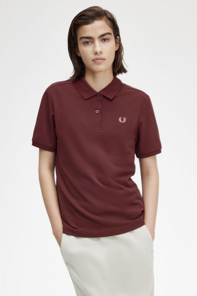 Camiseta Fred Perry G6000 Mujer Rosas Rosas | CLJBT32897