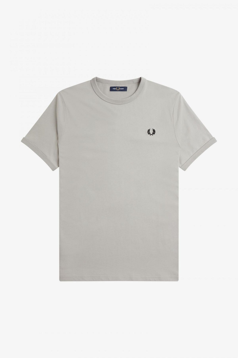 Camiseta Fred Perry Ringer Hombre Limestone | XCLGW72411