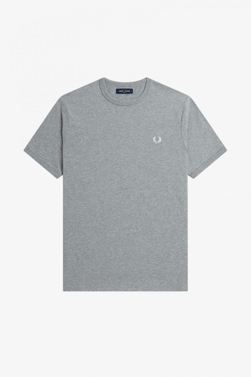 Camiseta Fred Perry Ringer Hombre Steel Marl | ACLWC50405