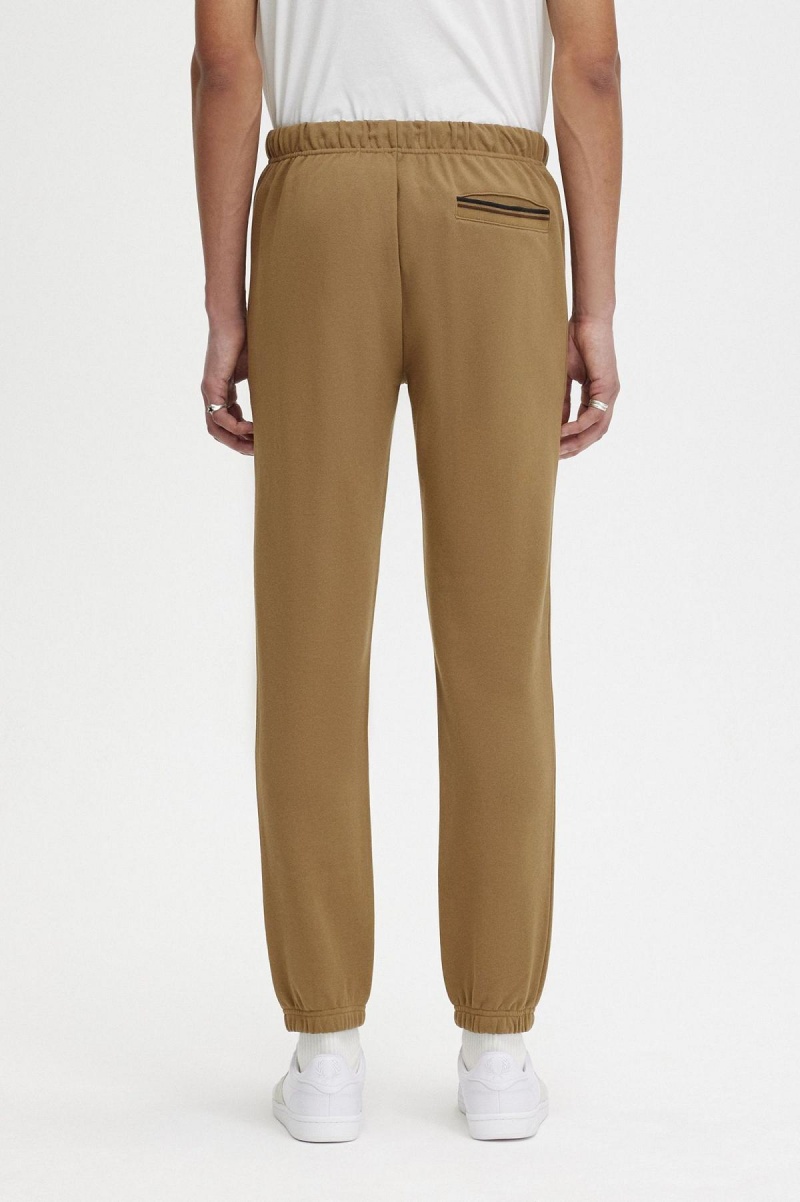 Chandals Fred Perry Loopback Sweatpants Hombre Shaded Stone / Burnt Tobacco | YCLGT87460