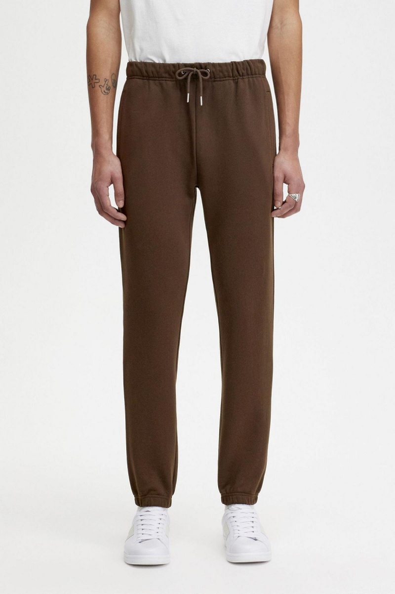 Chandals Fred Perry Loopback Sweatpants Hombre Burnt Tobacco | DCLKV48653