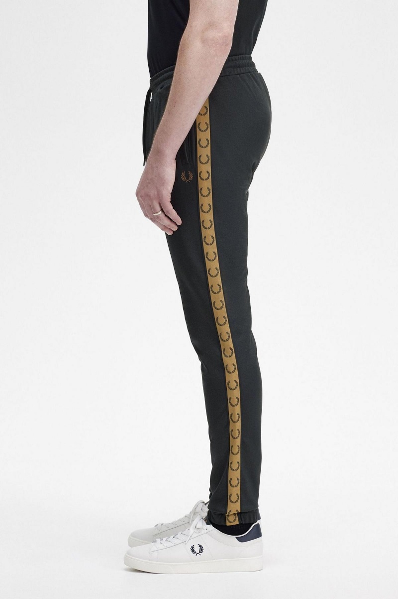 Chandals Fred Perry Taped Pista Pants Hombre Negras | UCLND60722