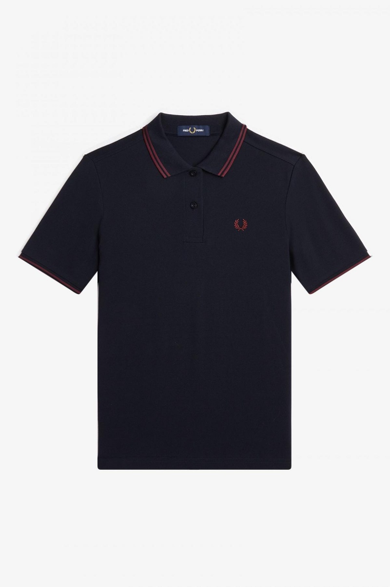 Fred Perry Shirt Fred Perry G3600 Mujer Azul Marino | TCLPQ90001