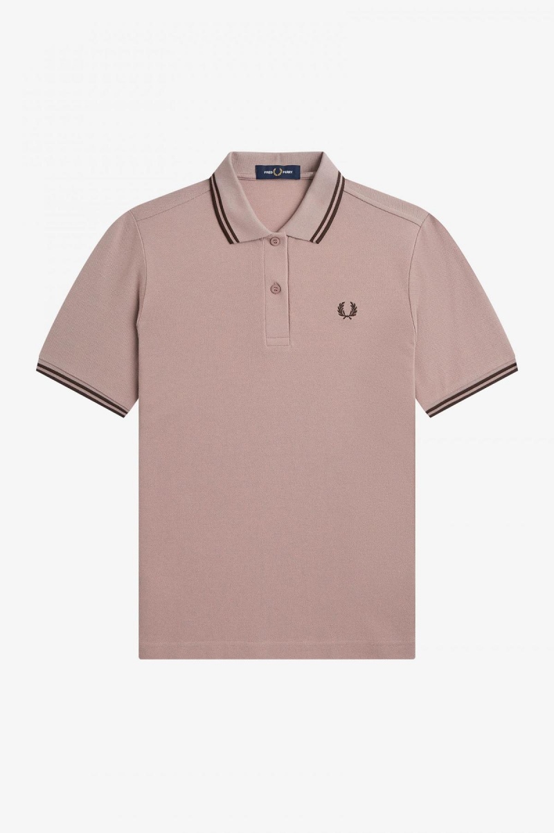 Fred Perry Shirt Fred Perry G3600 Mujer Rosas Oscuro | FCLUI15809