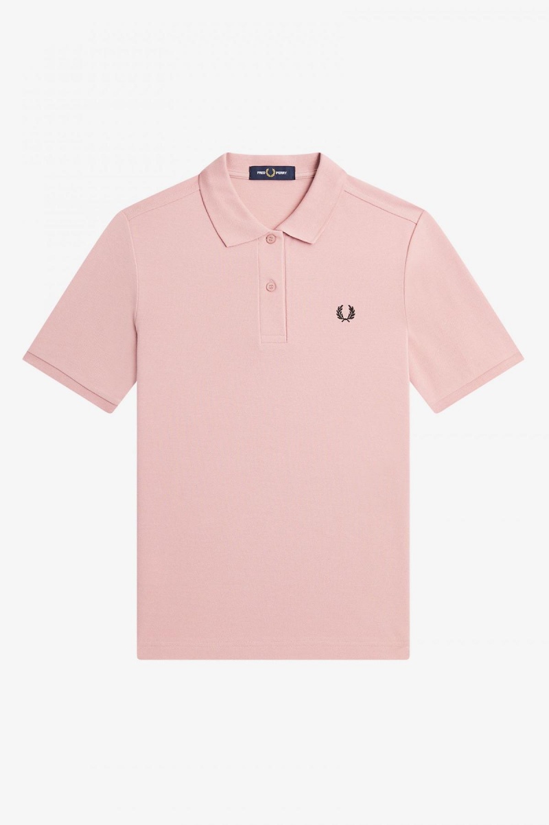 Fred Perry Shirt Fred Perry G6000 Mujer Rosas Rosas Negras | SCLNY21852