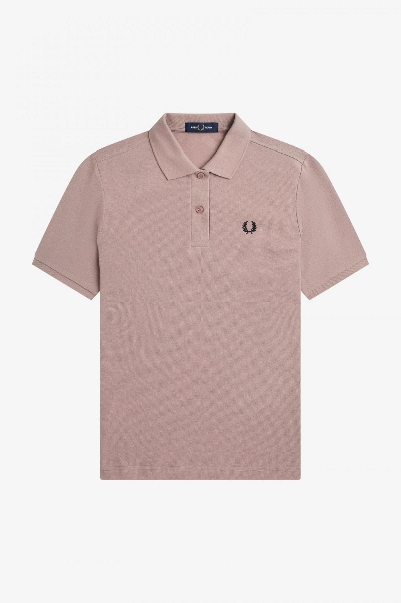 Fred Perry Shirt Fred Perry G6000 Mujer Rosas Oscuro Negras | YCLGT45517