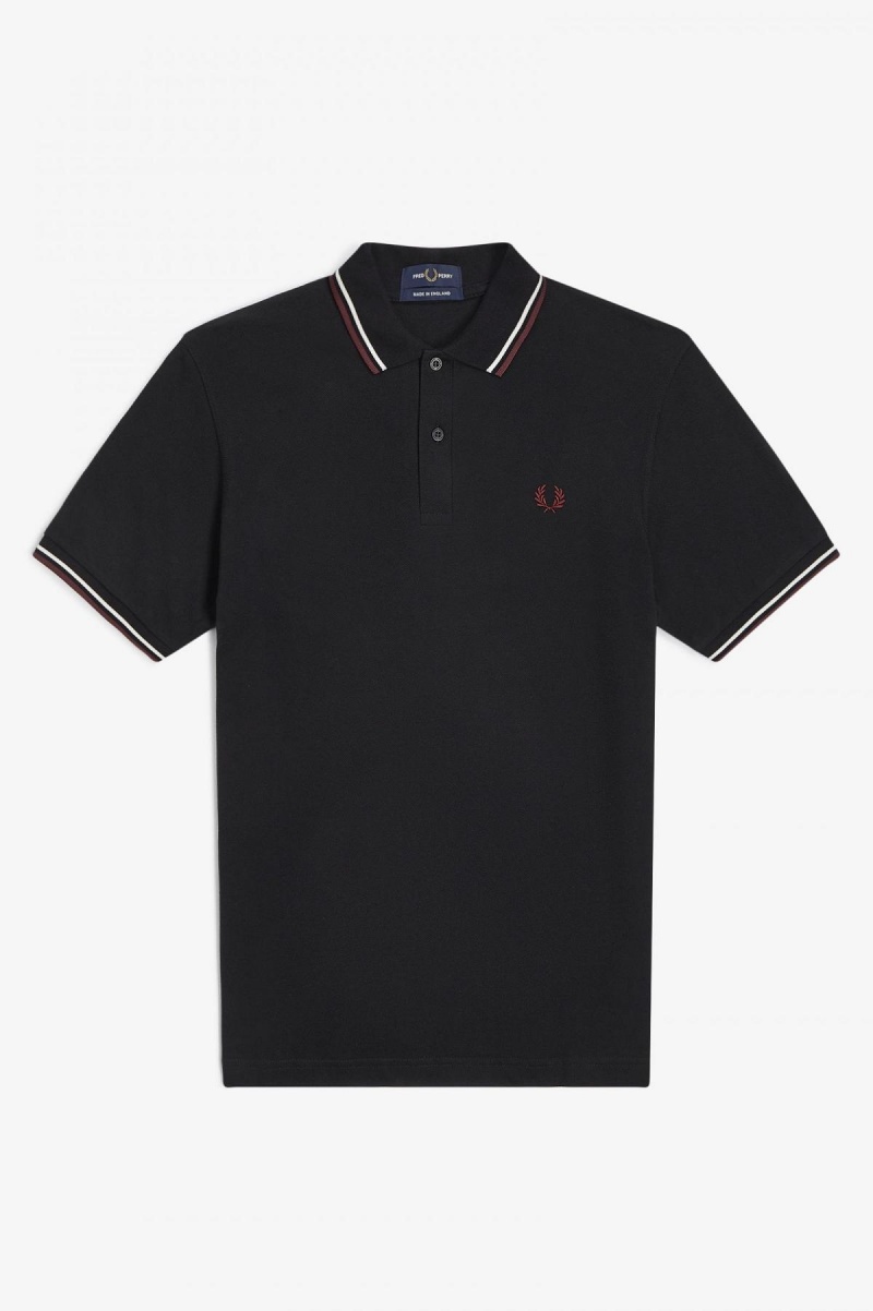 Fred Perry Shirt Fred Perry M12 Hombre Negras | YCLVQ11688