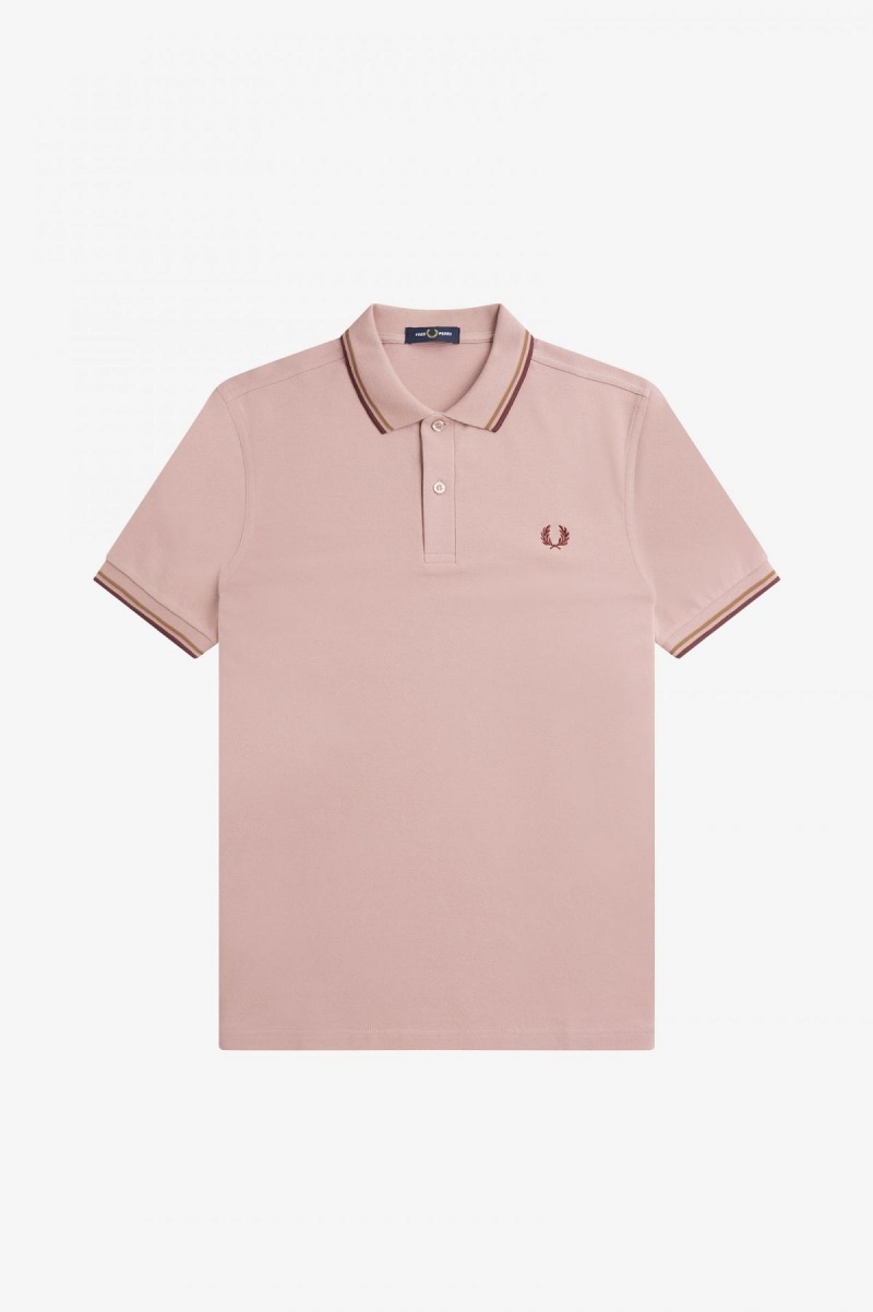 Fred Perry Shirt Fred Perry M3600 Hombre Rosas Rosas | CLICD77425