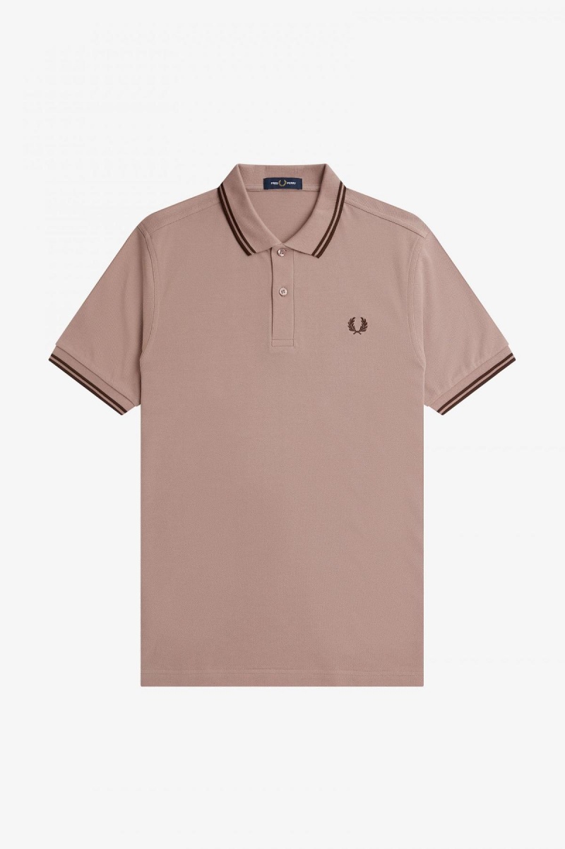 Fred Perry Shirt Fred Perry M3600 Hombre Rosas Oscuro | CLCIF39468