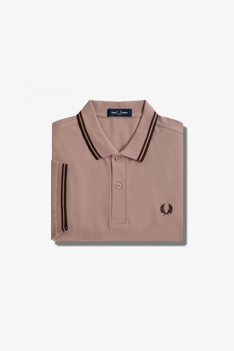 Fred Perry Shirt Fred Perry M3600 Hombre Rosas Oscuro | CLCIF39468