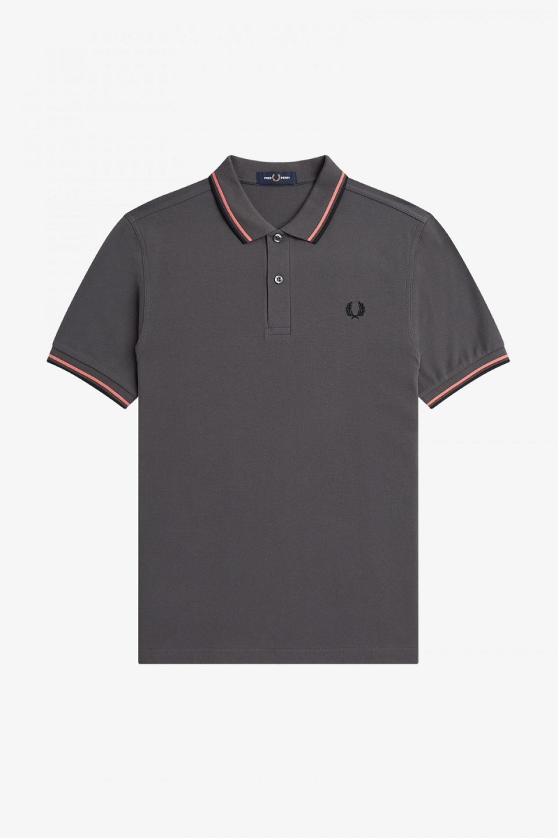 Fred Perry Shirt Fred Perry M3600 Hombre Coral Negras | YCLGT99369