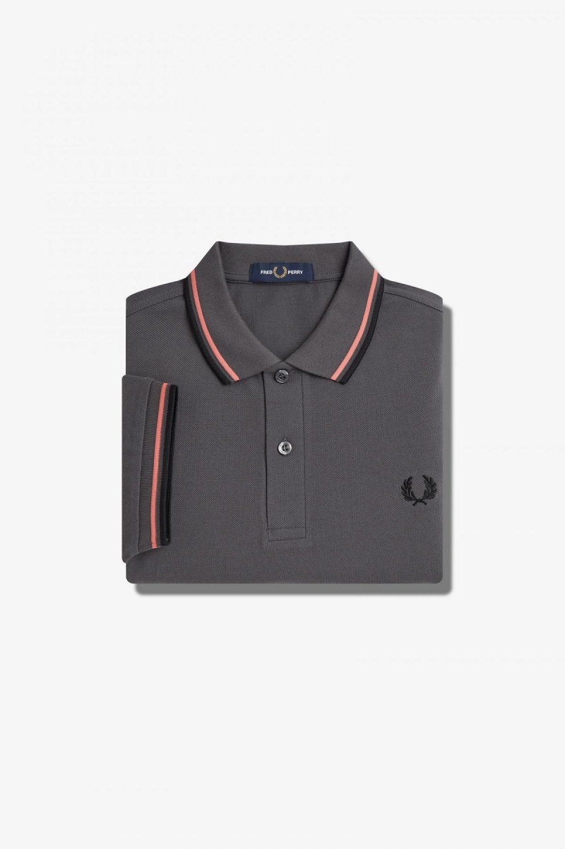 Fred Perry Shirt Fred Perry M3600 Hombre Coral Negras | YCLGT99369