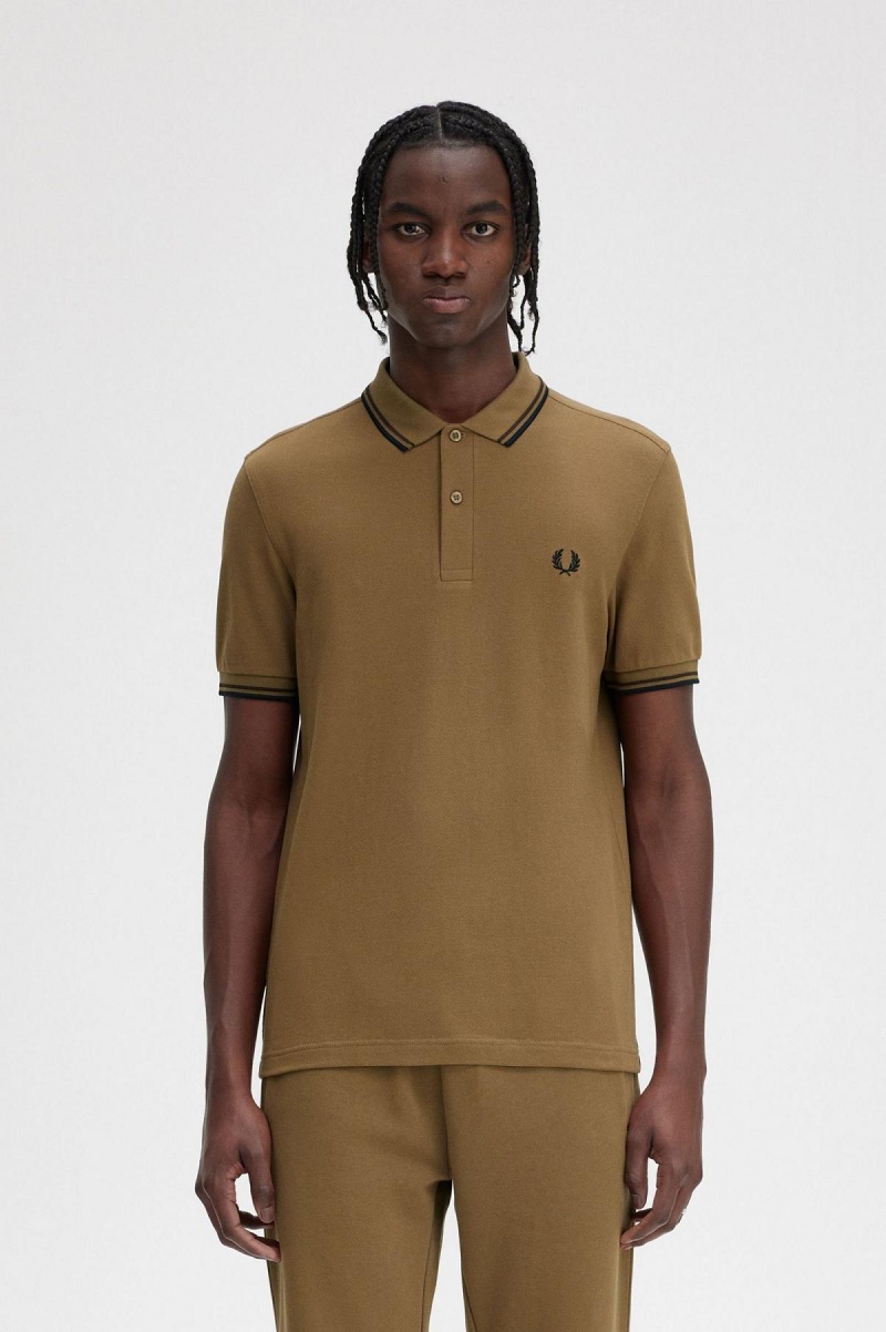 Fred Perry Shirt Fred Perry M3600 Hombre Negras | CLNZX51996