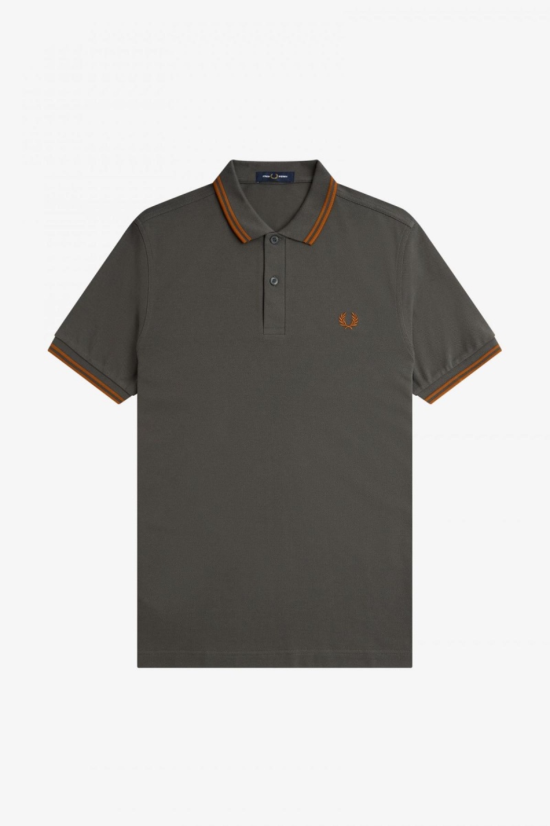 Fred Perry Shirt Fred Perry M3600 Hombre Verde | GCLEC46712