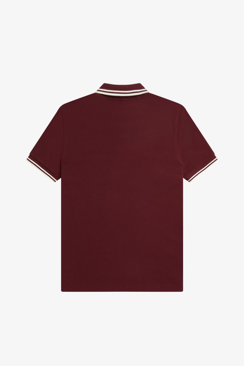 Fred Perry Shirt Fred Perry M3600 Hombre Oxblood / Ecru / Ecru | XCLBH95145