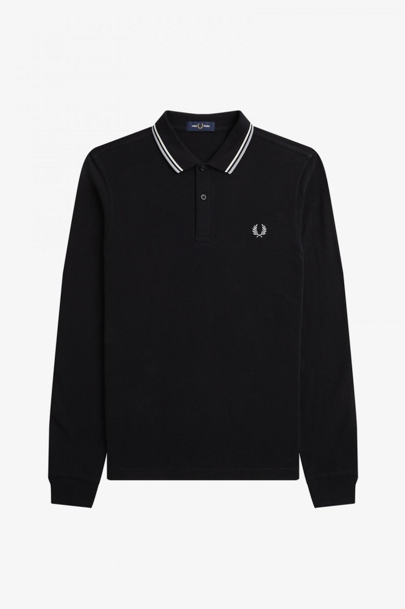 Fred Perry Shirt Fred Perry M3636 Hombre Negras | DCLVO41876