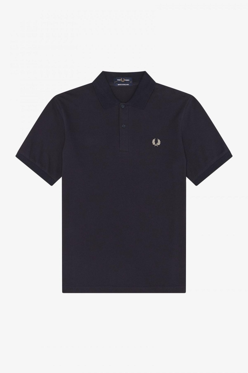 Fred Perry Shirt Fred Perry M3 Hombre Azul Marino Verde Menta | ECLVG82443