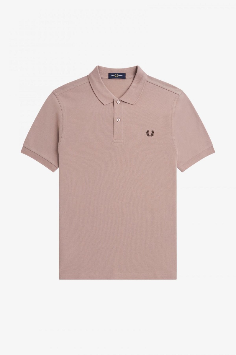 Fred Perry Shirt Fred Perry M6000 Hombre Rosas Oscuro | CLQCS27874