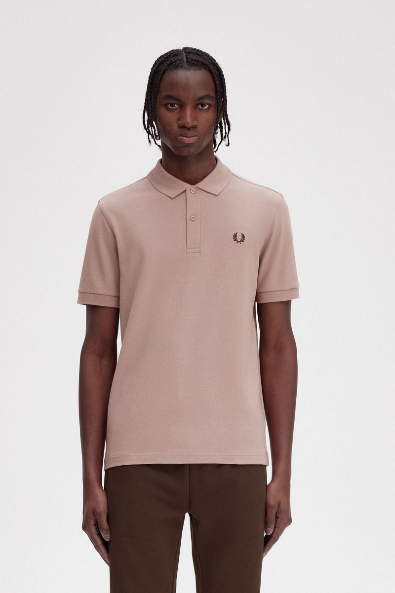 Fred Perry Shirt Fred Perry M6000 Hombre Rosas Oscuro | CLQCS27874