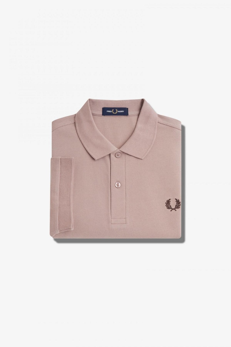 Fred Perry Shirt Fred Perry M6000 Hombre Rosas Oscuro | CLQCS27874