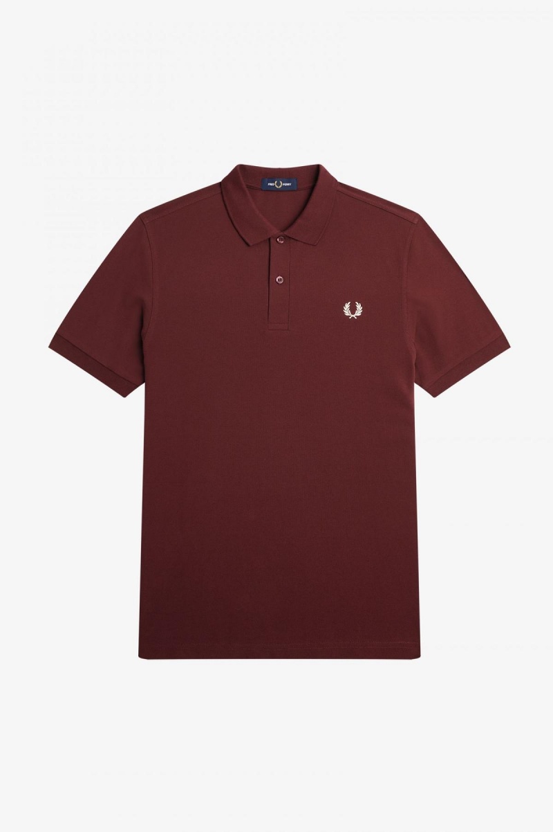 Fred Perry Shirt Fred Perry M6000 Hombre Oxblood / Ecru | DCLKV54298