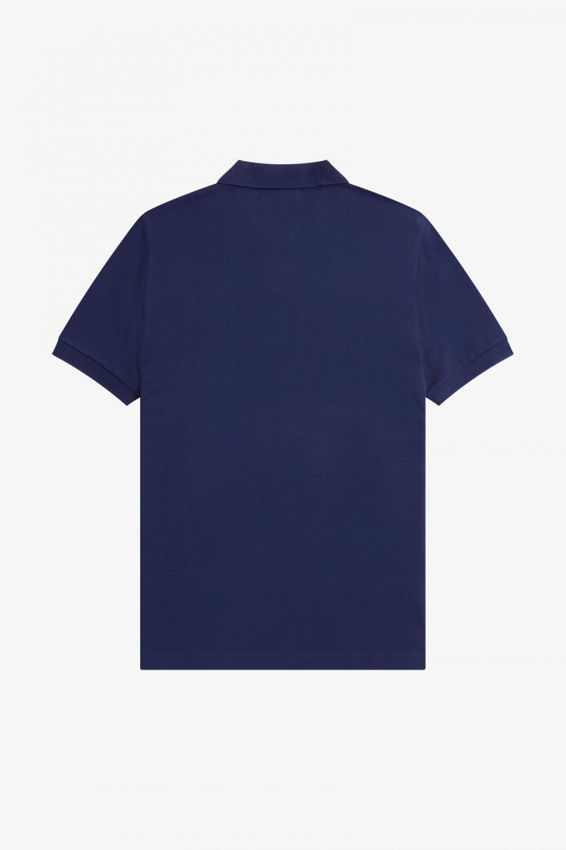 Fred Perry Shirt Fred Perry M6000 Hombre Azul Marino Marrones | CLEAH15633