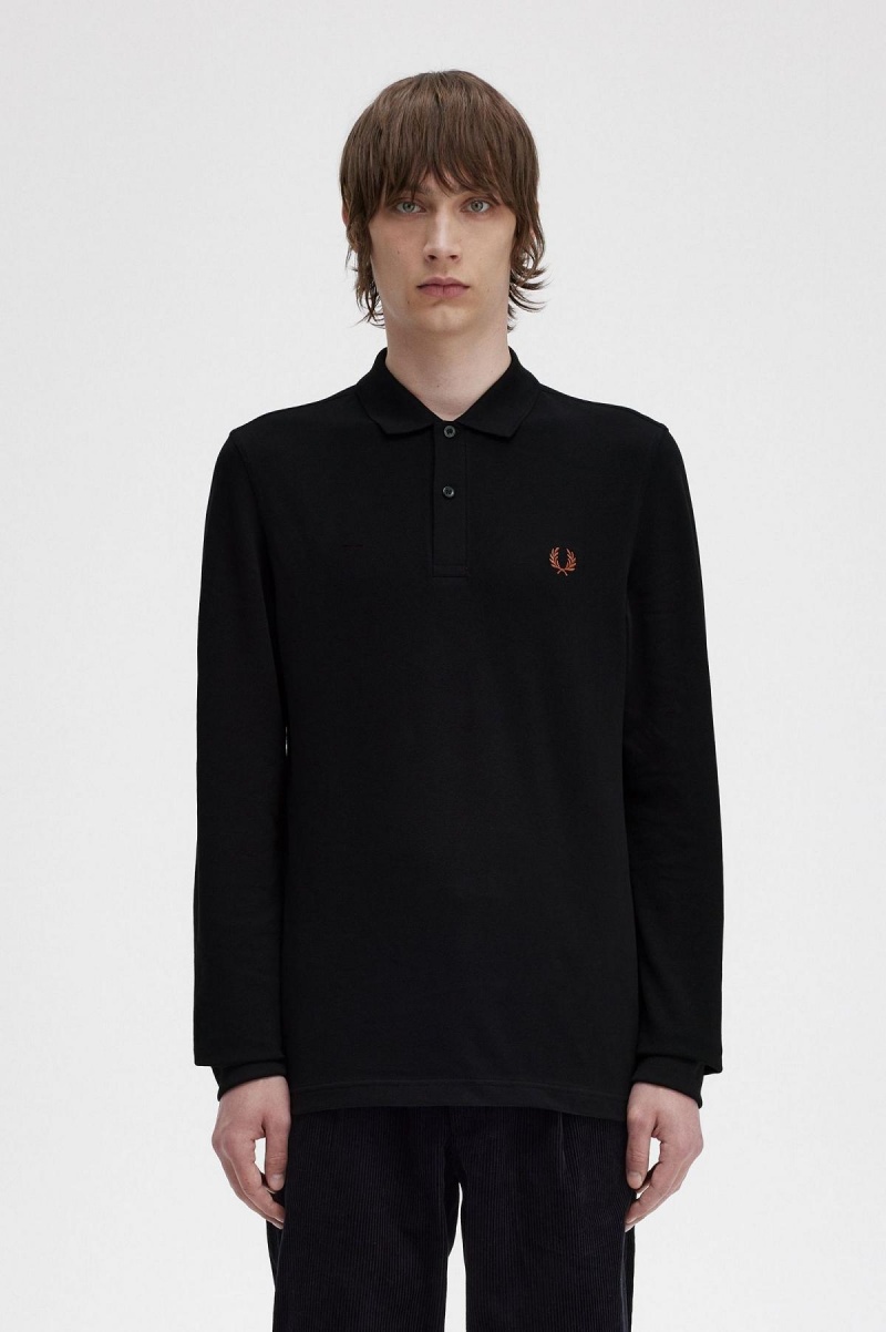 Fred Perry Shirt Fred Perry M6006 Hombre Negras Marrones | SCLVO24503