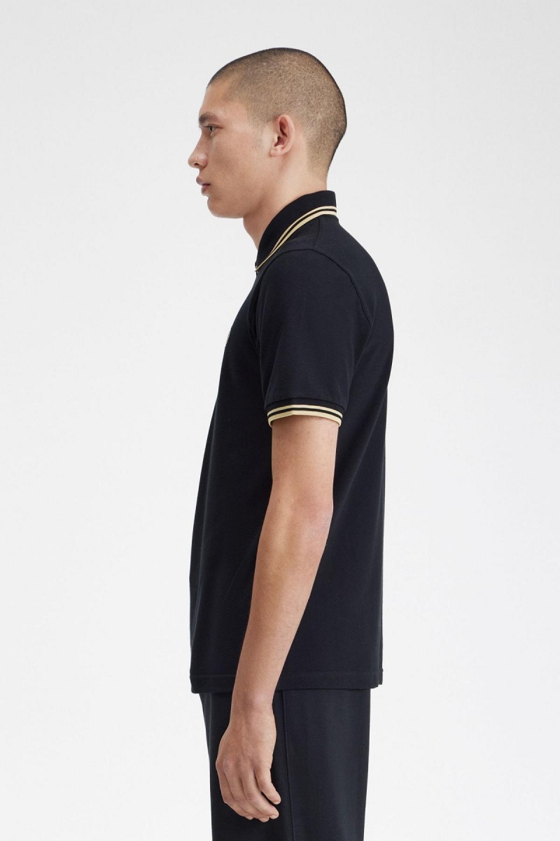 Fred Perry Shirt Fred Perry Makati M12 Hombre Negras | YCLGT89414