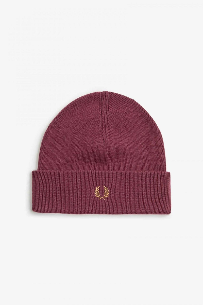 Gorro Fred Perry Classic Accessories Oxblood / Shaded Stone | CLJVR49172