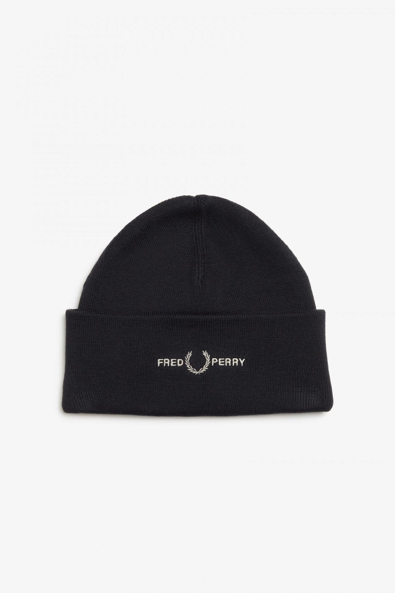 Gorro Fred Perry Estampadas Accessories Negras | CLNEJ33099