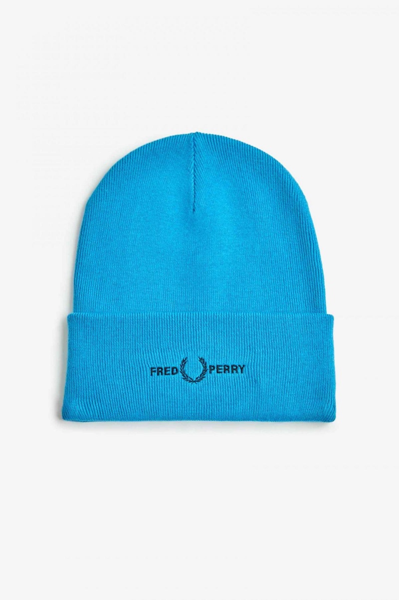 Gorro Fred Perry Estampadas Accessories Azules Negras | MCLFT93886