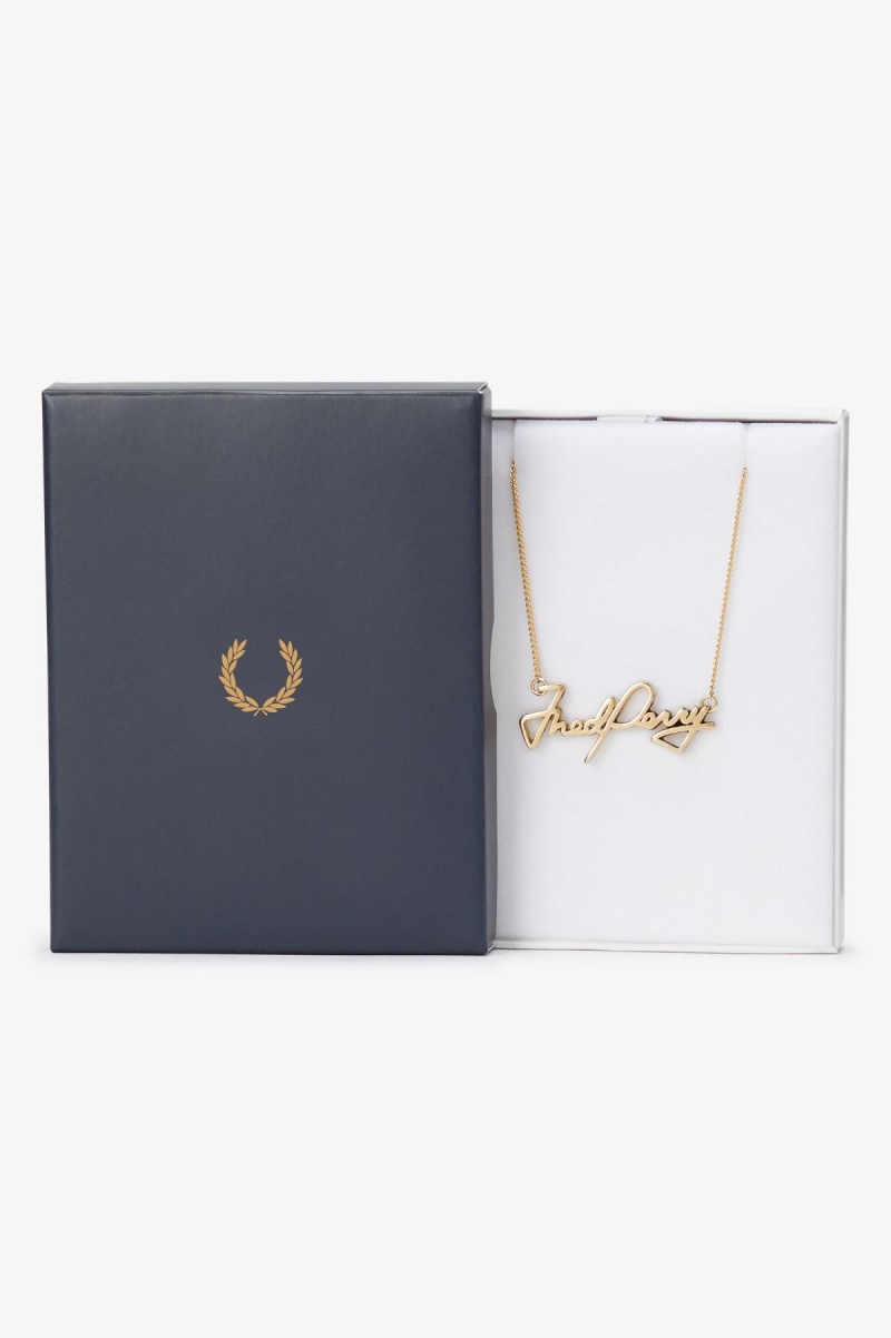 Joyería Fred Perry Fred Perry Necklace Accessories Doradas | YCLGT68656